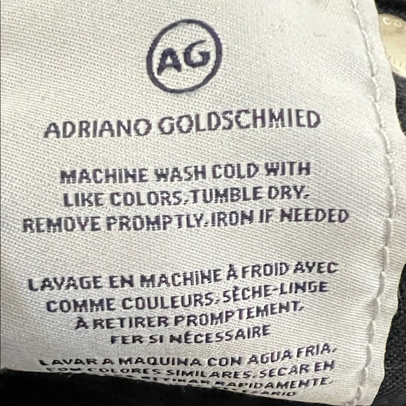 Ag Adriano Goldschmied Black Ultra High Rise Wide leg DEVEN Jeans - Picture 5 of 9